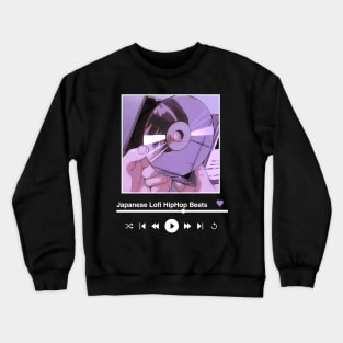 Chill japanese Lofi hiphop anime aesthetic Crewneck Sweatshirt